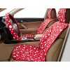 D-K  三防纯棉汽车座垫 红白波点  3221