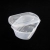 750ml 一次性透明食品级pp塑料快餐盒 单格椭圆形餐盒