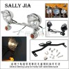 适用哈雷巡航太子车转向灯座雾灯杆组合套灯