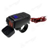 摩托车双USB手机3.0充电器12V快充带防水电压数显表